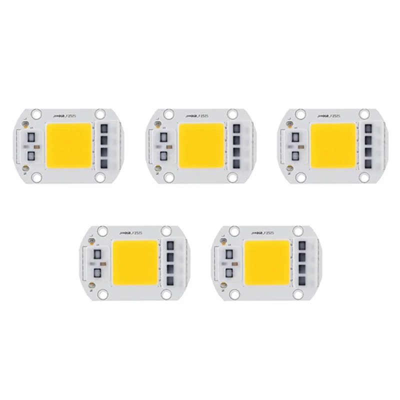 

5X Warm White LED Bubles Energy Saving Chip High Voltage Light Source High Power LED Chip For Traffic Lighting 100W 220V-A68E