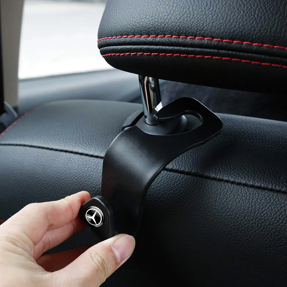 Auto Seat Headrest Hook Storage Hanger Car Vehicle Back Seat Organizer Holder Car Accessories For Mercedes Benz AMG C E S-Class