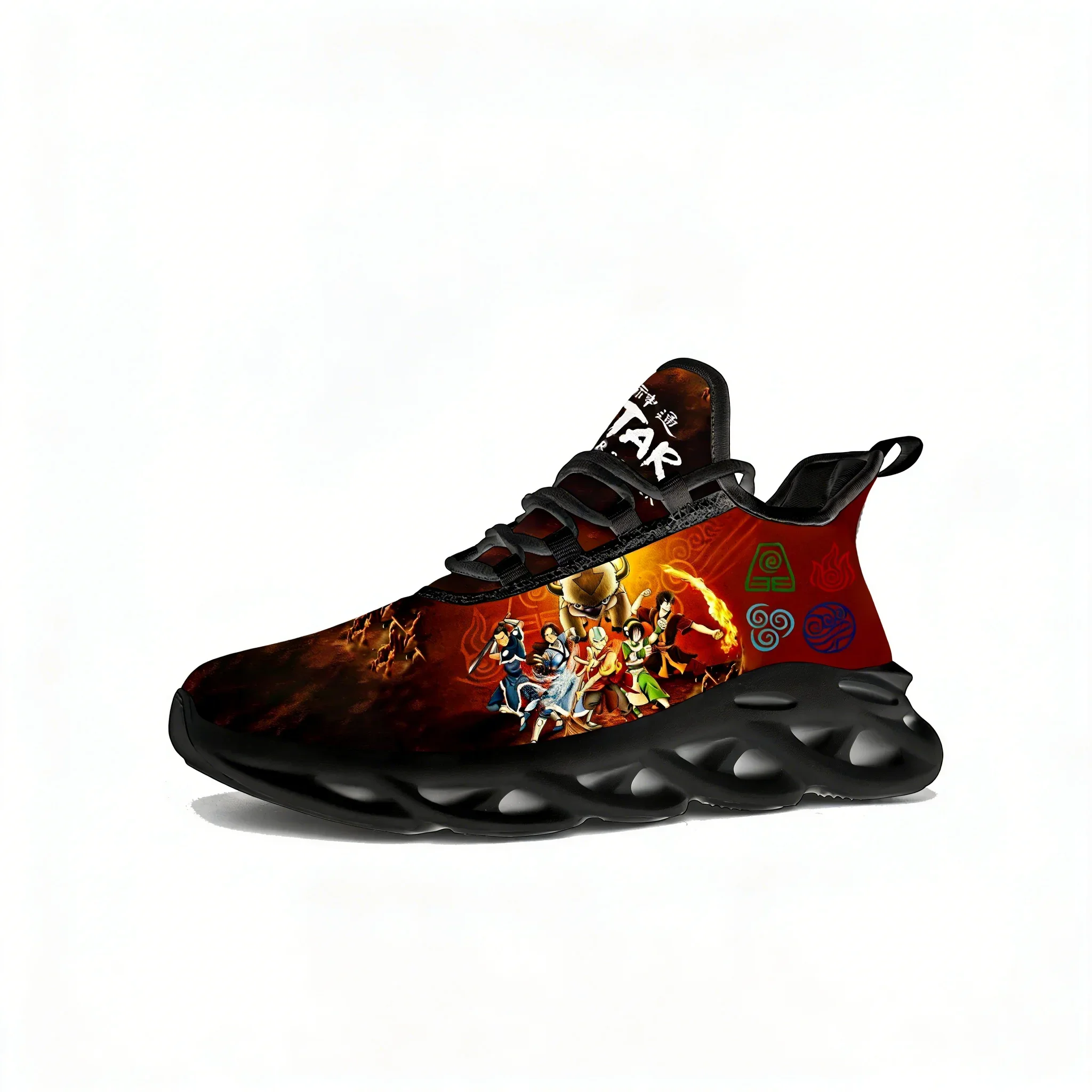 

Avatar The Last Airbender Flat Sneakers Men's and Women's Sneakers High Quality Sneakers Mesh Shoes Custom Shoes