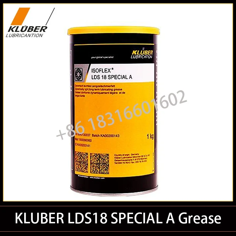 1KG Kluber  LDS18SA Lubrication SOFLEX LDS 18 SPECIAL A Low-damping, long-lasting grease for plain and rolling bearings