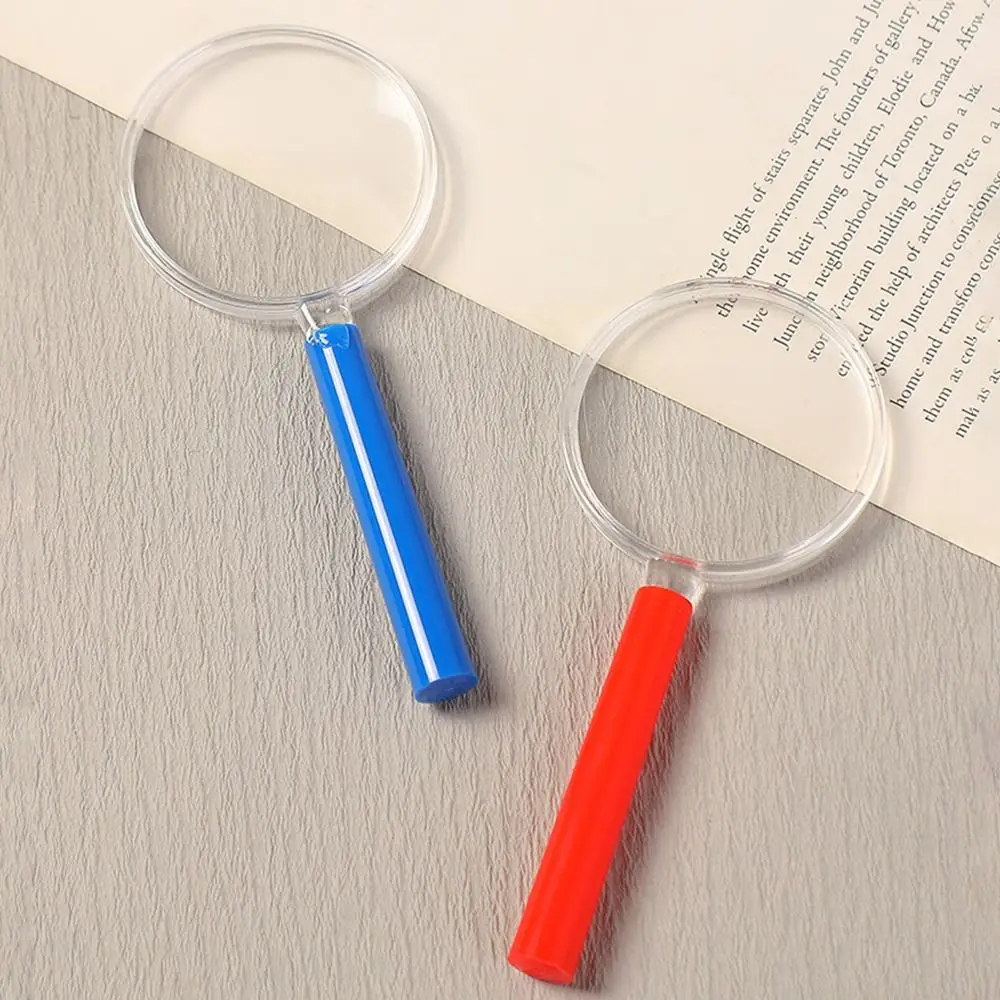 แว่นขยายแบบใช้มือถือที่สร้างสรรค์ แว่นขยายอ่านหนังสือหลากสีน้ำหนักเบา ให้เลนส์ขยายมุมมองใกล้ เครื่องมือเครื่องเขียน