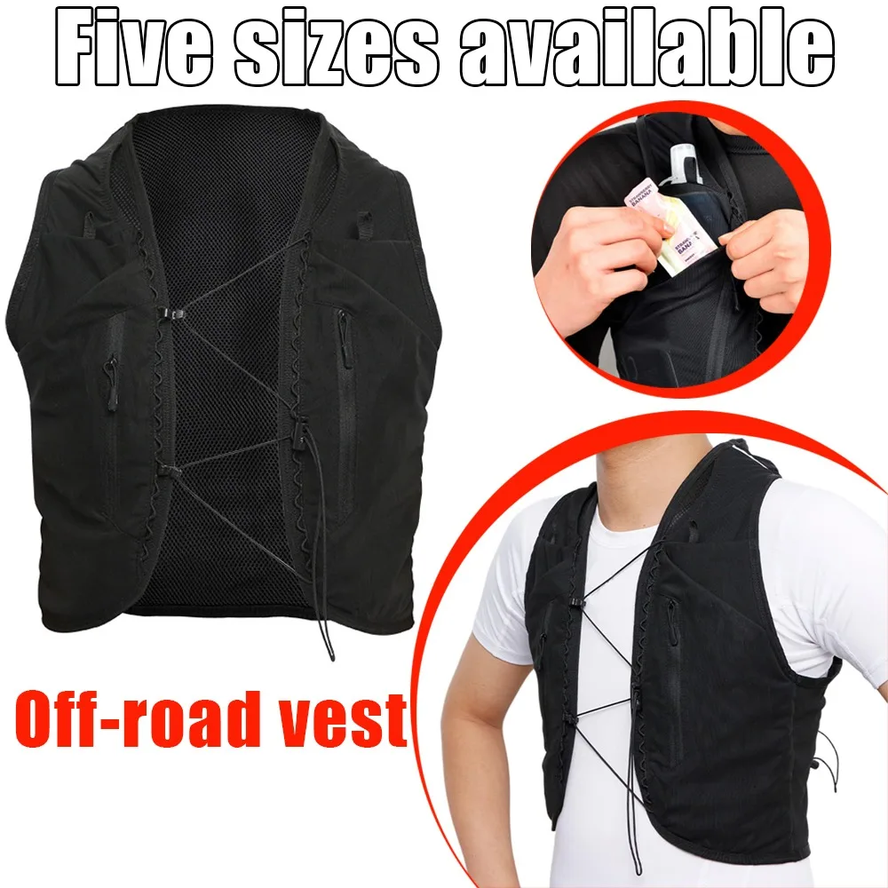 

Large Capacity Hydration Vest Running Backpack With Water Bladder For Marathon Cycling Hiking Outdoor Sports Breathable 1 Pcs