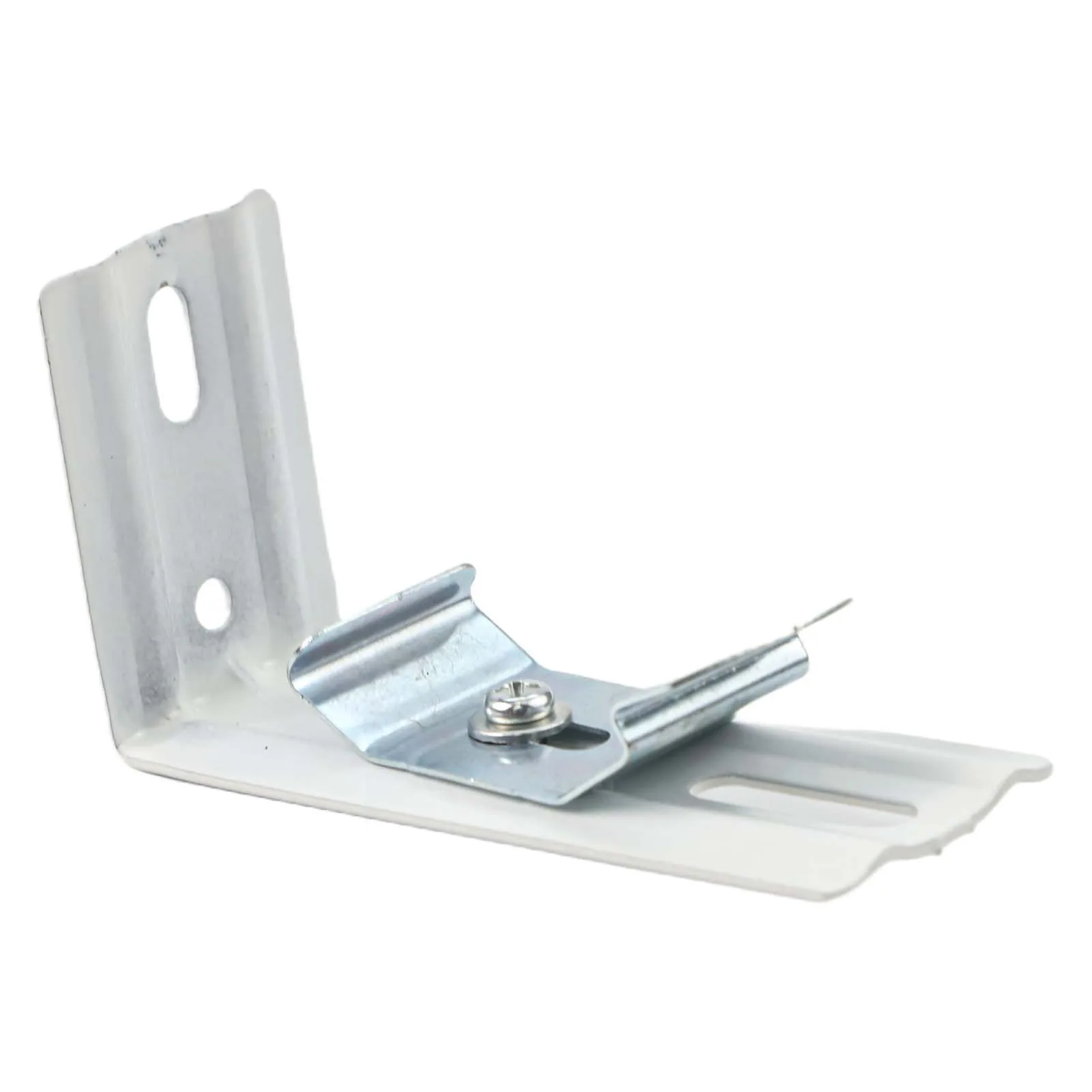 Set of 8 L Shaped Brackets for Vertical Blinds with 1 1/2 Inch Head Rails Providing Stable Support for Window Treatments