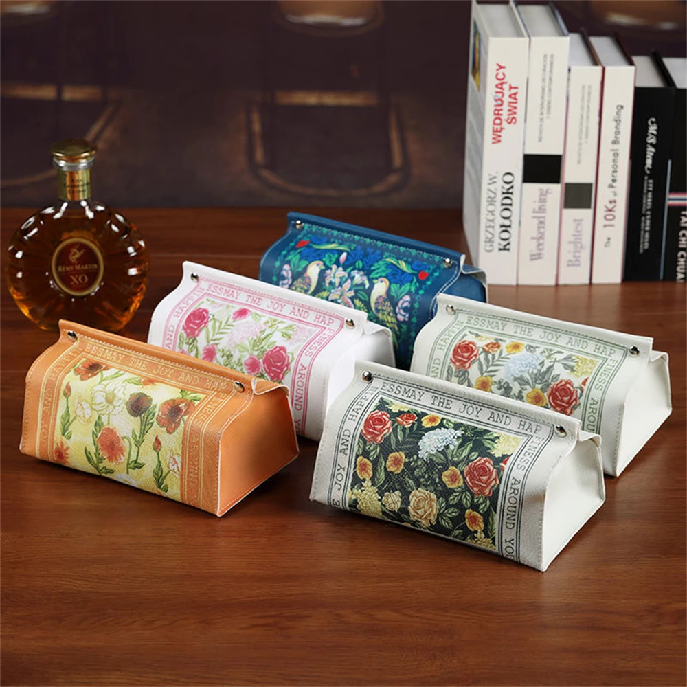 American Country Pastoral Tissue Box Creative    Home Car Napkin Bathroom   Room  Case Christmas Decor