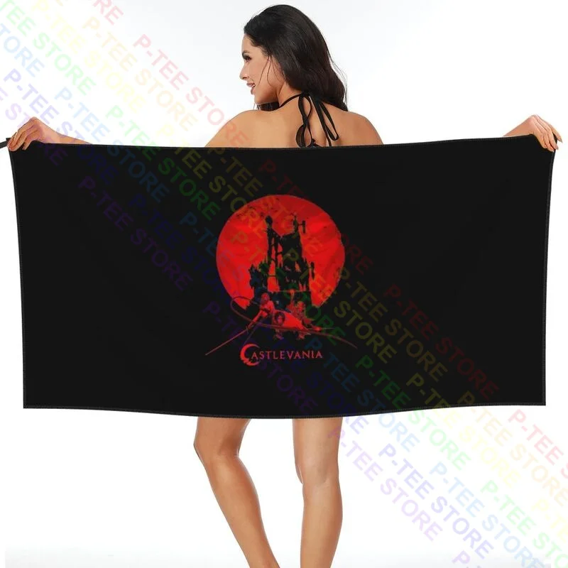 Castlevania Blood Moon Silhouette Quick dry Towel Custom No Fading Good Quality