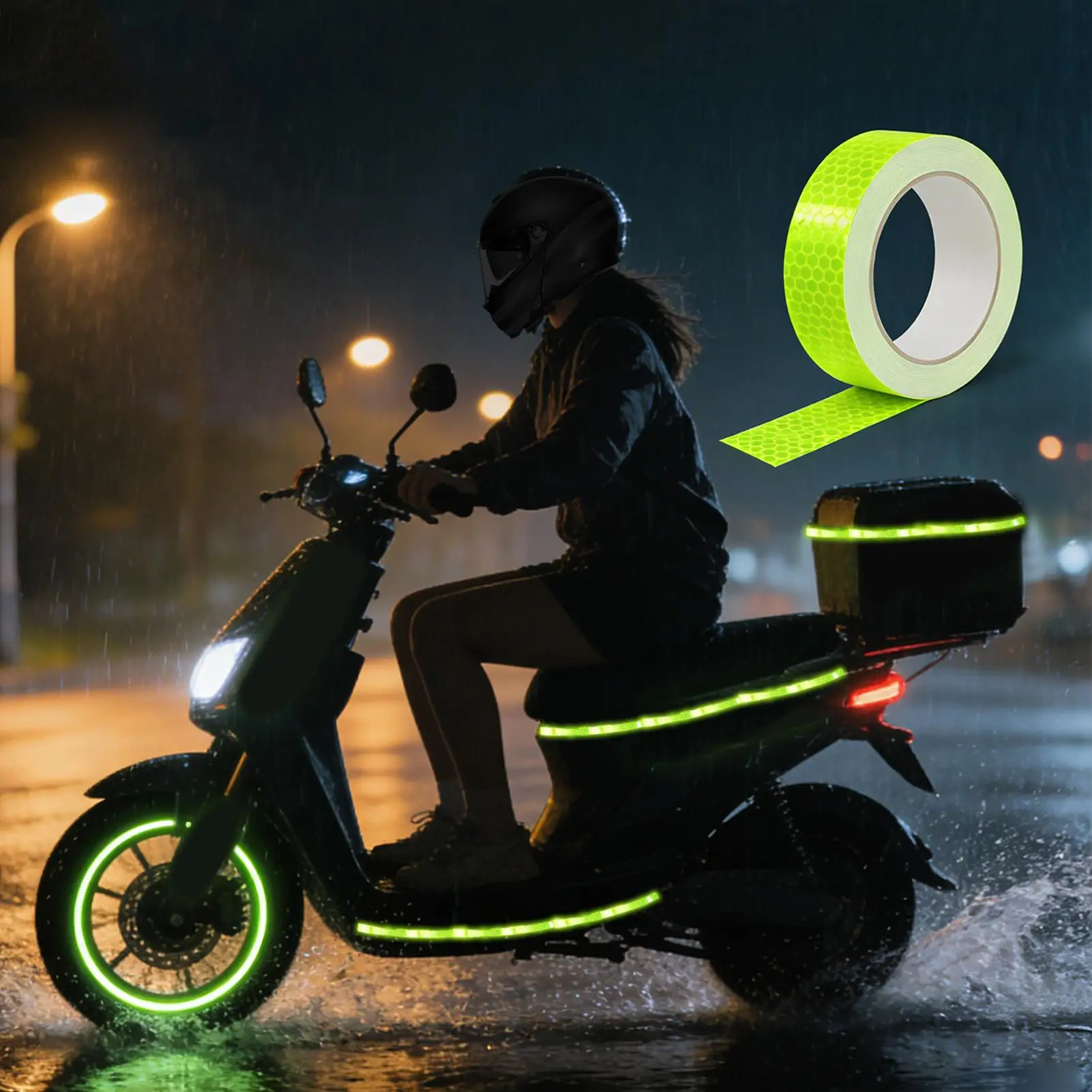 5m Reflector Tape High Conspicuity Strong Adhesive Strips Reflective Stickers Safety Outdoor Waterproof Reflector Tape