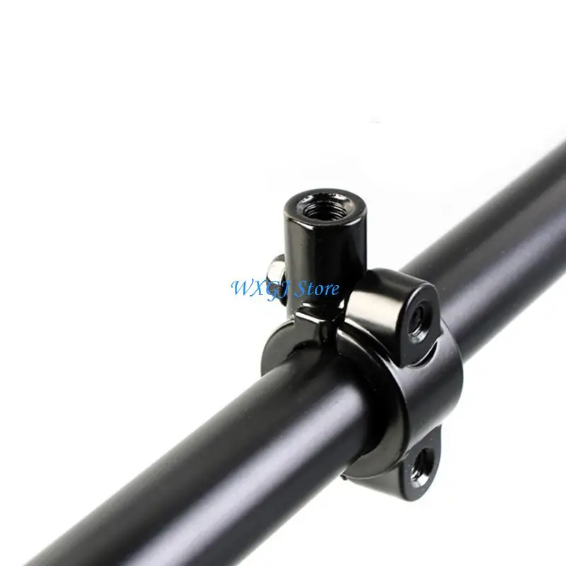 

37JE Pack of 2 Mount Holder Clamp Aluminum 7/8" Handlebar Rearview Mount Holder Adapter 8mm/10mm Thread