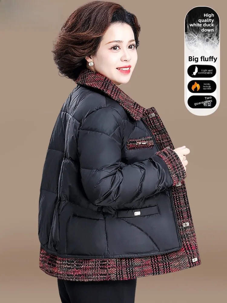 

Sli Winter Coat Women's down Jaet Small Fraance Sle Faionable Middle-Aged And ly Cotton Coat Korean Sle