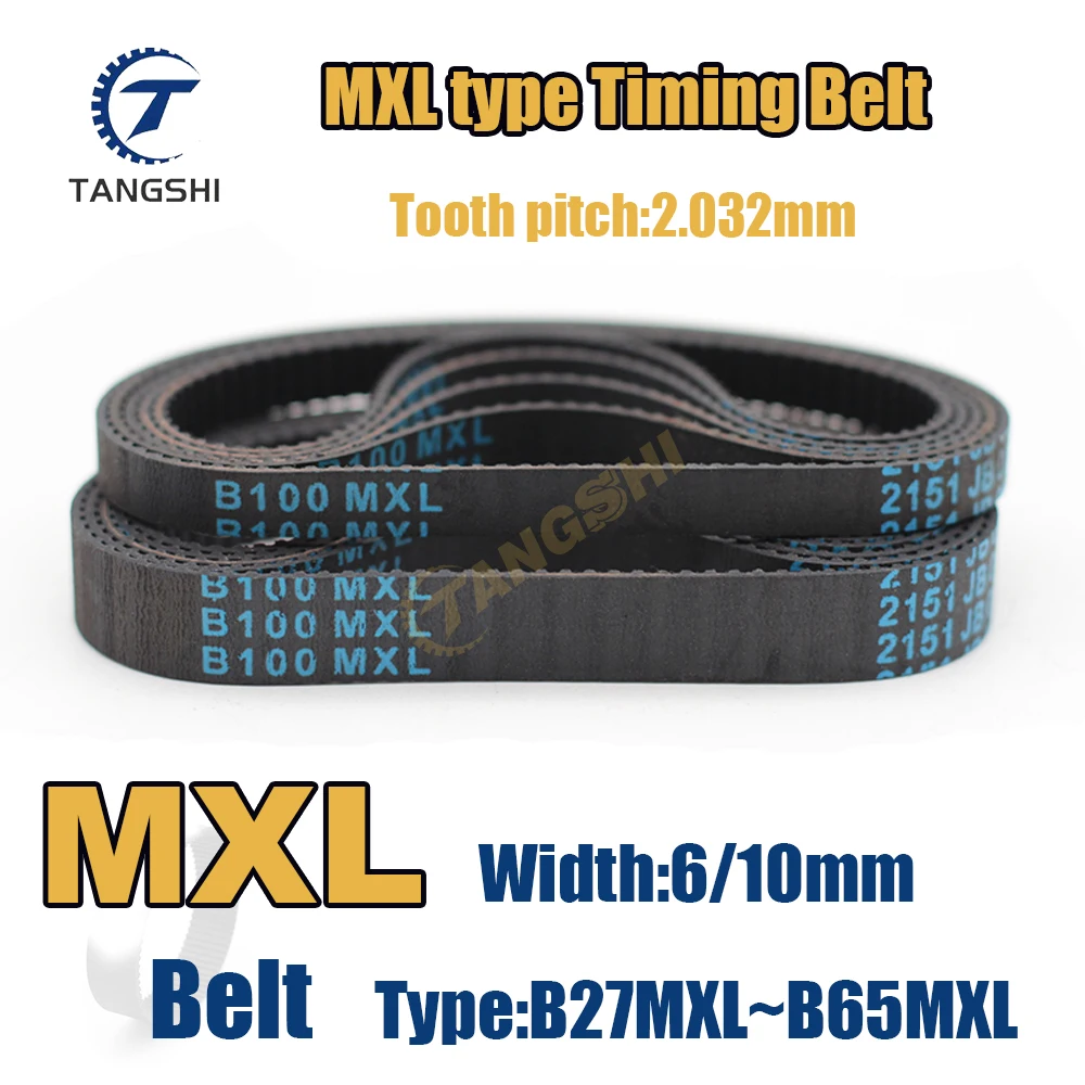 

MXL Timing Belt Width 6/10mm Type: B27MXL B30MXL B31MXL B35MXL B37MXL B38MXL B40MXL B41MXL B42MXL B43MXL B44MXL B45MXL to B65MXL