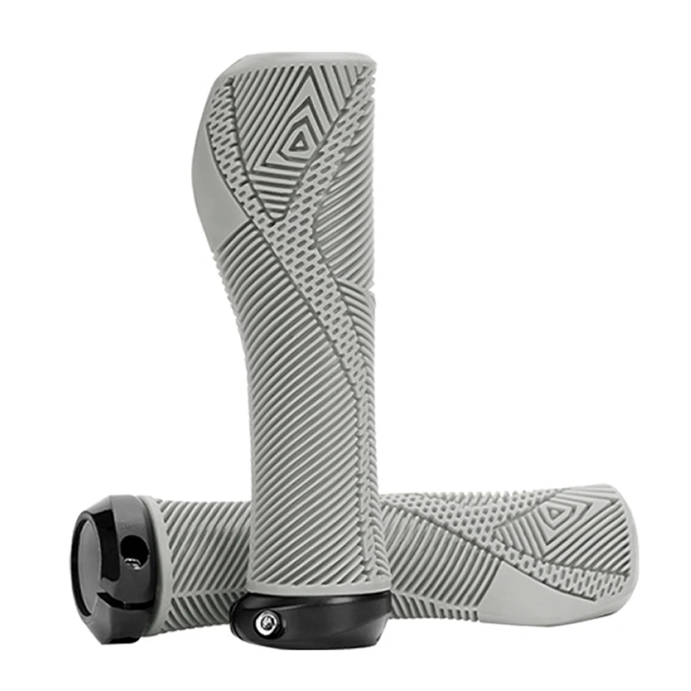 

Ergonomic Bike Grips Non-slip Handle Grips PP Liner Stability Aerodynamic Shape Buffer Zone Protection Floating Fit Structure