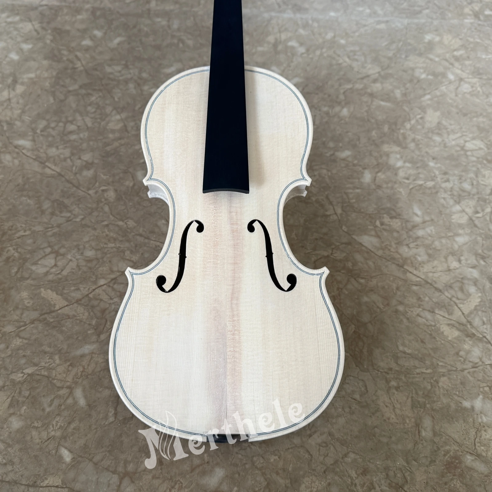 لهب القيقب الكمان بالحجم الكامل كمان غير مكتمل خشب التنوب صناعة يدوية 4/4