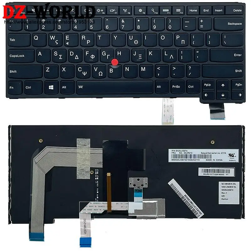 الولايات المتحدة KR TW GK TH HB العبرية إسرائيل الكورية التايلاندية اليونانية الخلفية لوحة المفاتيح لينوفو ثينك باد S3 اليوغا 14 P40 اليوغا 460 كمبيوتر محمول #2