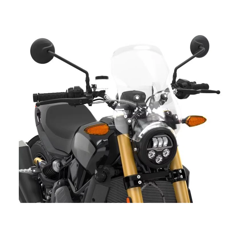 For Indian FTR 1200s Long-Distance Touring Windshield Clear Deflector Glass New Clear