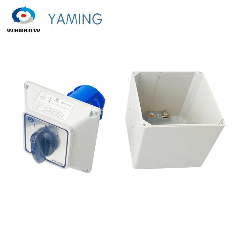 Yaming YMW26 LW26-63/4M Changeover Cam Switch 63A 4 Poles Optional Position Waterproof Enclosure Interruptores Electricos