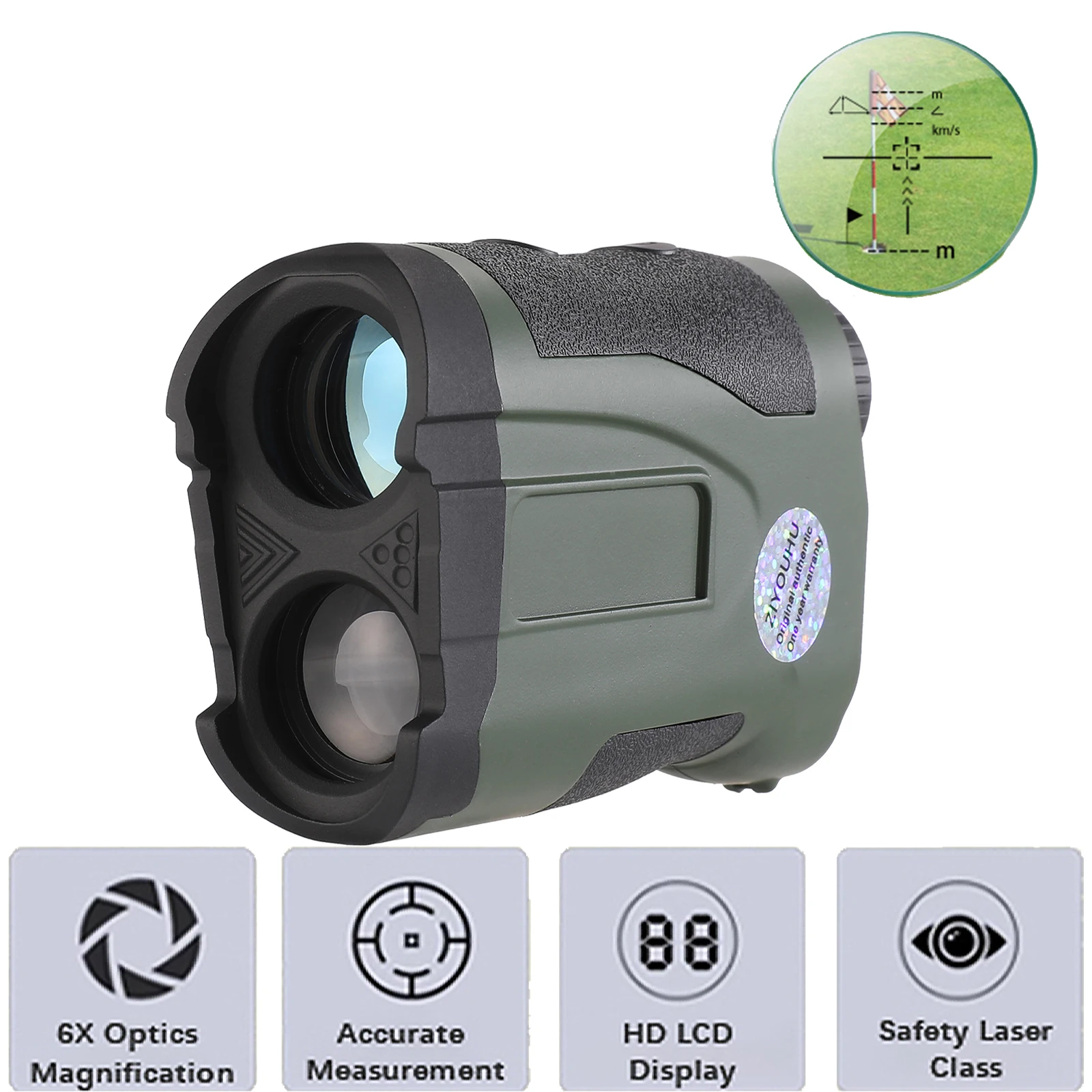 Laser Golf Rangefinder Golf Range Finder Laser Distance Meter 1200m Yd Golf Range finder For Hunt Sport Telescope