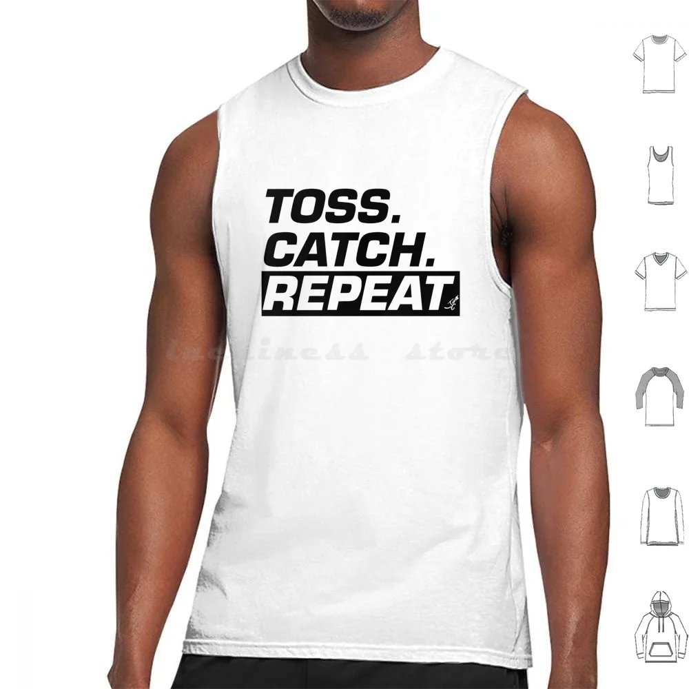 Toss , Catch , Repeat Tank Tops Vest Sleeveless Marching Band Colorguard College Marching Band Football Helmet Shako Hat