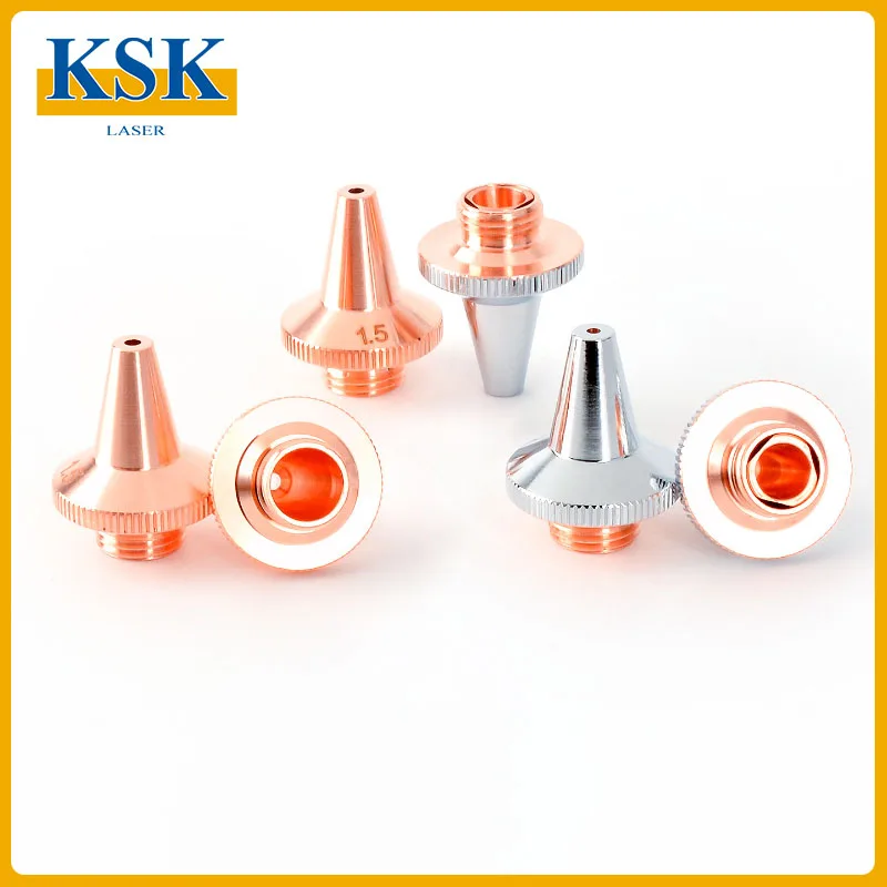 KSK Laser Nozzle D15 H19 M8 Laser Three-dimensional Pipe Cutting Machine Nozzle Head Cutting Nozzle 3D Copper Nozzle