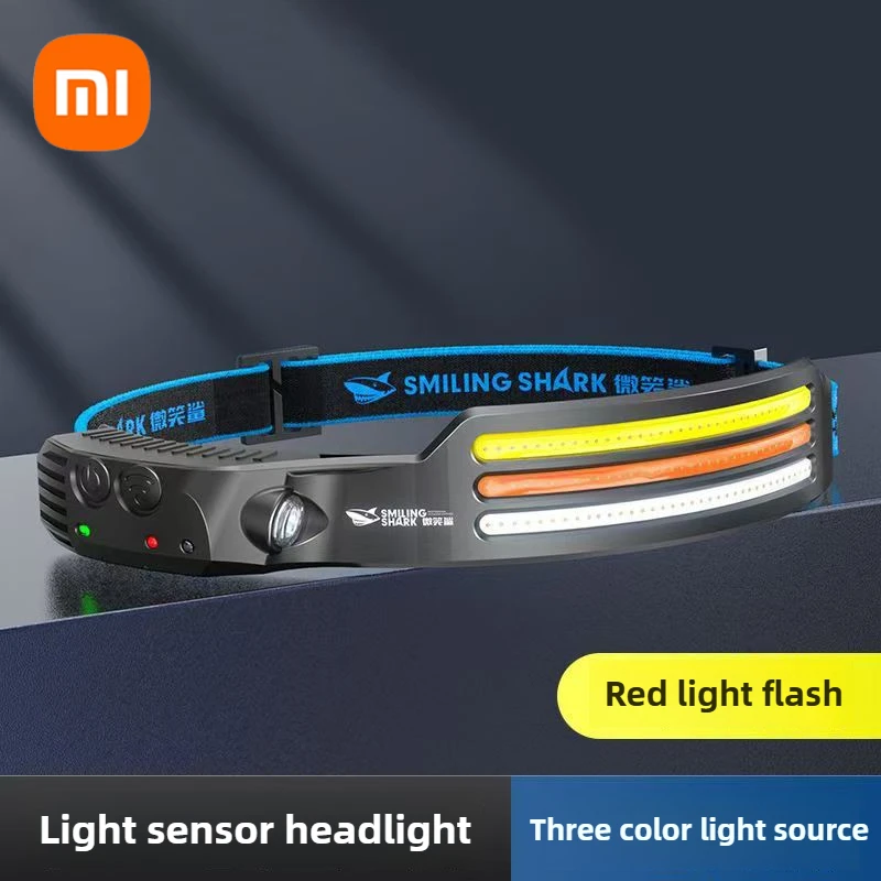 Xiaomi Outdoor LED Sensor Hat Clip Lamp Waterproof Head Light Rechargeable Fishing Searching Camping Light Night Head Flashlight