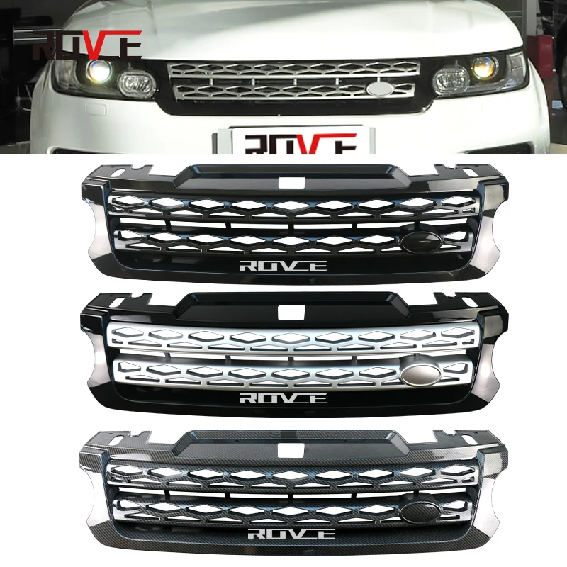 

High Quality Car Front Bumper Grille For Land Rover Range Rover Sport L494 2014 2015 2016 2017 year Mesh Cover Grills