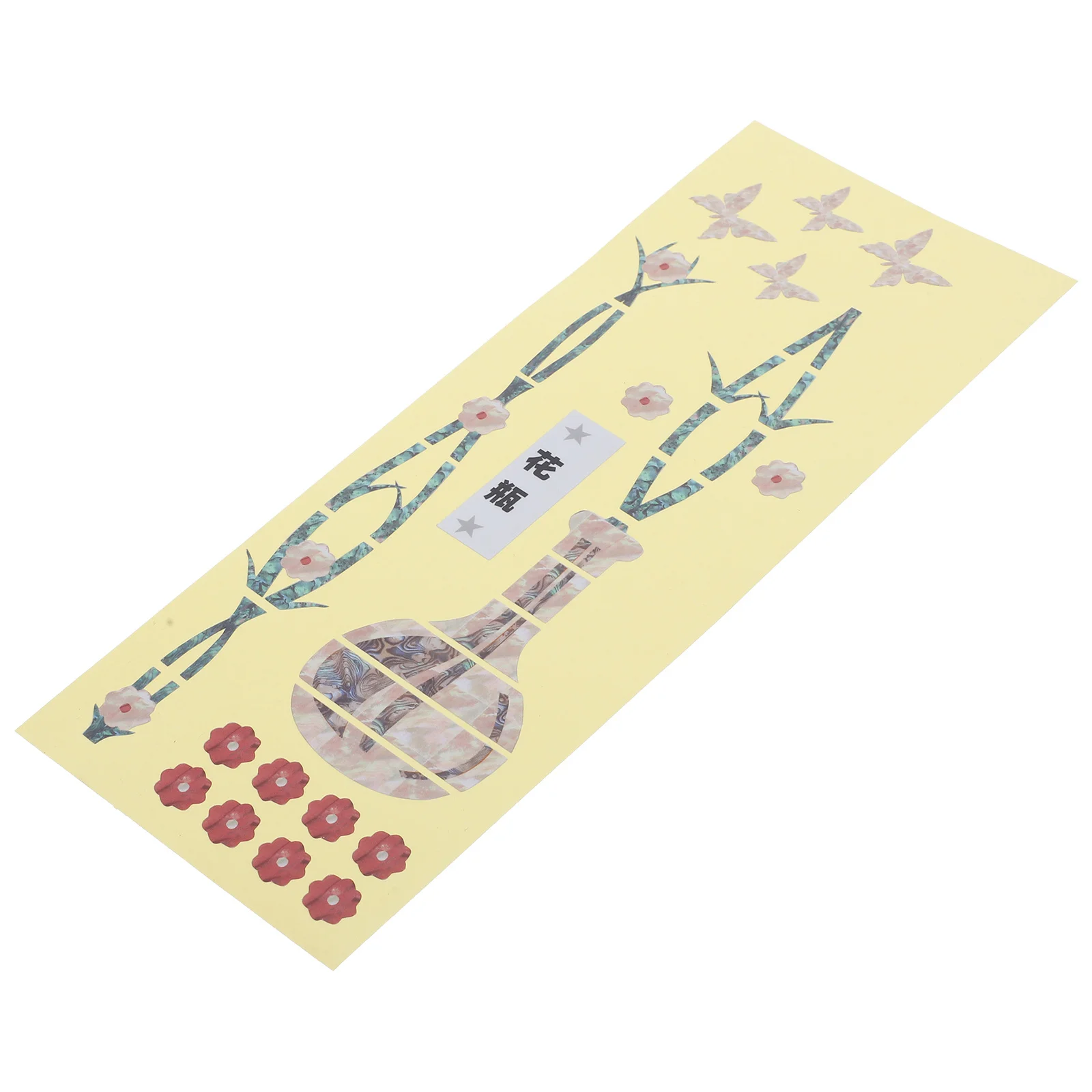 

Decorative Guitar Sticker Stickers Electric Vase Headstock Pvc Musical Instruments