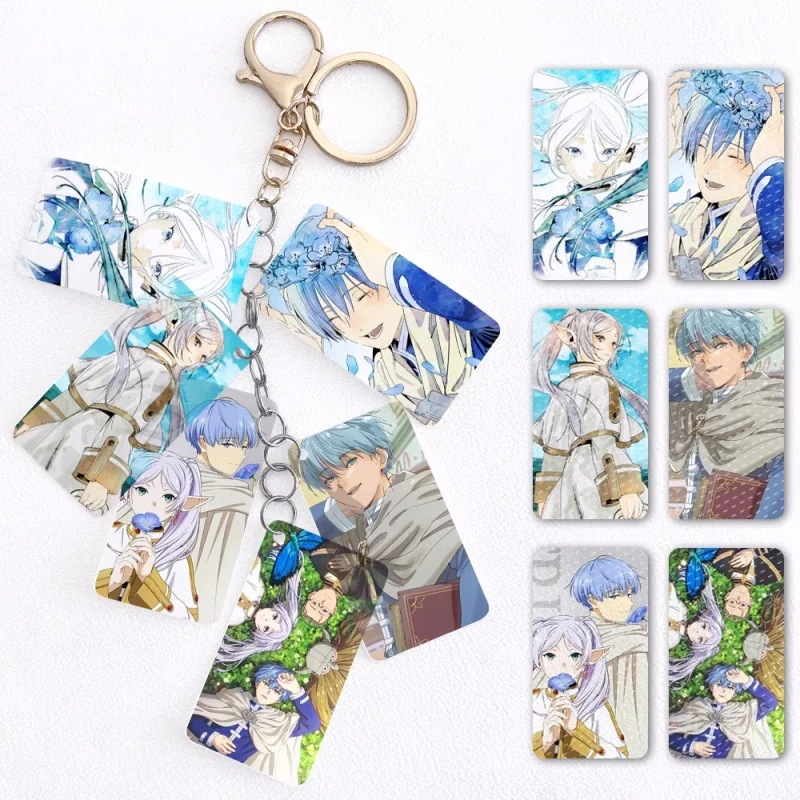 

Anime Frieren at the Funeral Keychain Cosplay Figure Card Pendant Phone Keyring Figure Kids Toy a7053