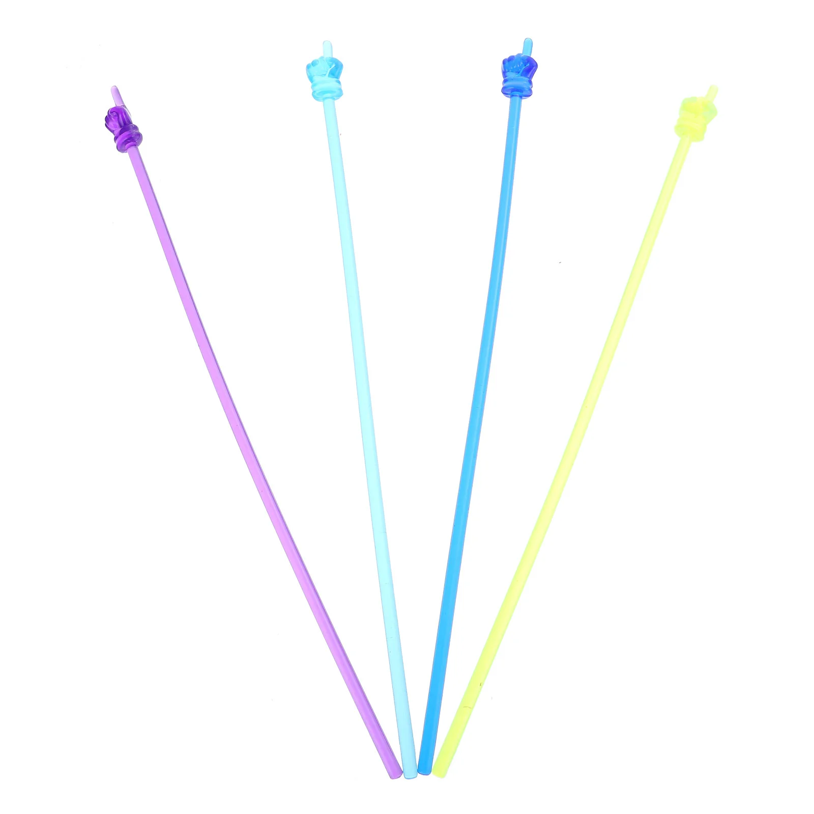 

4 Pcs Dotting Pen Decor Gesture Glow Stick Nail Tabs Press Ons Vocal Concert Holder