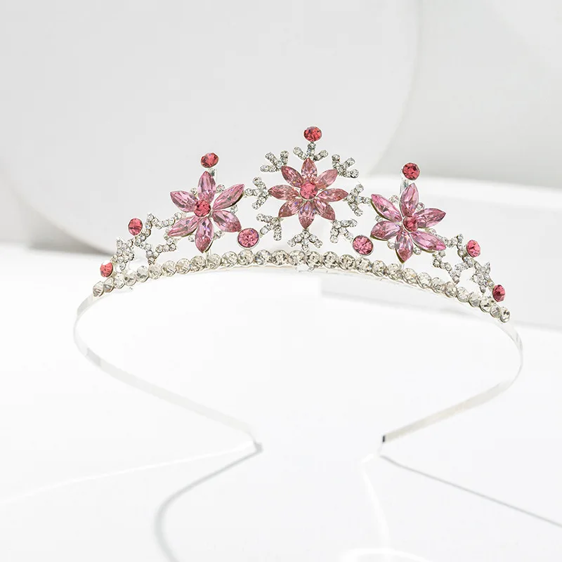 ZANLLOY Princess Crown Role-playing Baby Girl Toys Children Snowflake Crown Headband Gift Baby Hair Accessories