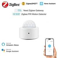 Sensor de Movimiento PIR Zigbee 3.0, Detector Infrarrojo de Movimiento Humano, Alarma de Seguridad, Compatible con Alexa, Google, Zigbee 2MQTT, Home Assistant