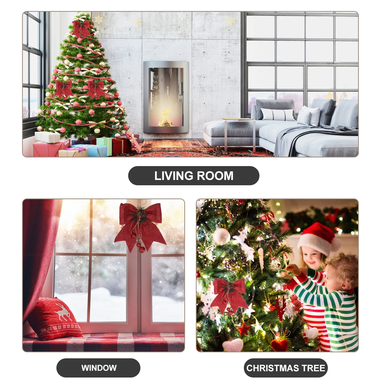 10 قطعة سبائك القصدير مطلي أجراس جوفاء عيد الميلاد الديكور حساسة جرس ديكور مفتاح سلسلة الديكور لوازم الحرفية