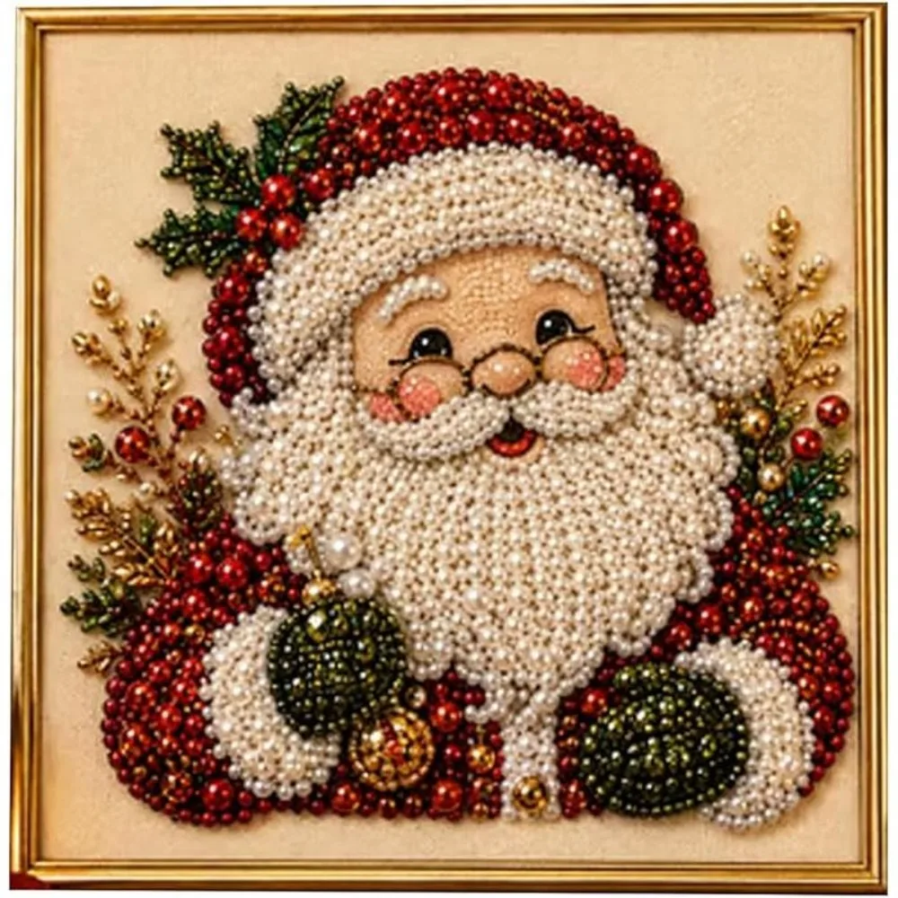 Christmas Diamond Painting, DIY 2D Flat Diamond Art, Christmas Wall Decor, Unframed Gem Painting, Home Decoration Gift
