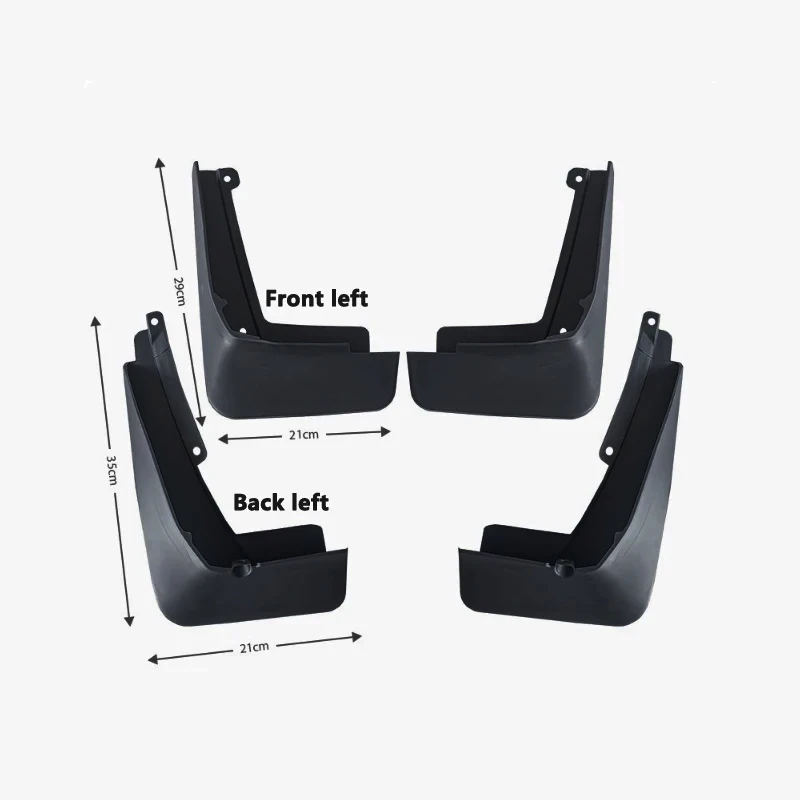 قطع غيار واقيات الطين للسيارة لسيارة Volkswagen VW ID.4 ID.5 ID4 ID5 2020 ~ 2024 2025 أداة Mudflap درابزين مضيئة غطاء حماية ملحقات الطين للسيارات #2