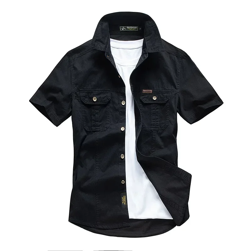 MRMT 2026 Brand New Short Sleeve Shirts Men's Cotton Workwear Shirts Large Size Men's Clothes Tsops  Tshirt Tsops For Male
