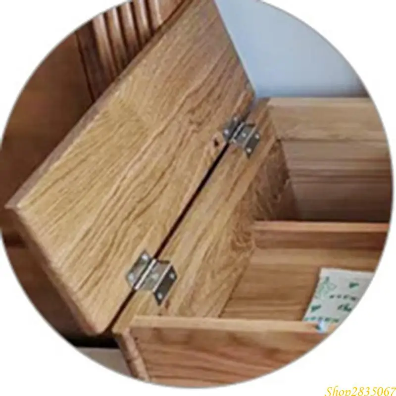 2Pcs Wooden Jewelry Box Hinges Cabinet Door Butt Hinges Furniture Folding Hardware Hinges Replacement Easy to Install 831F