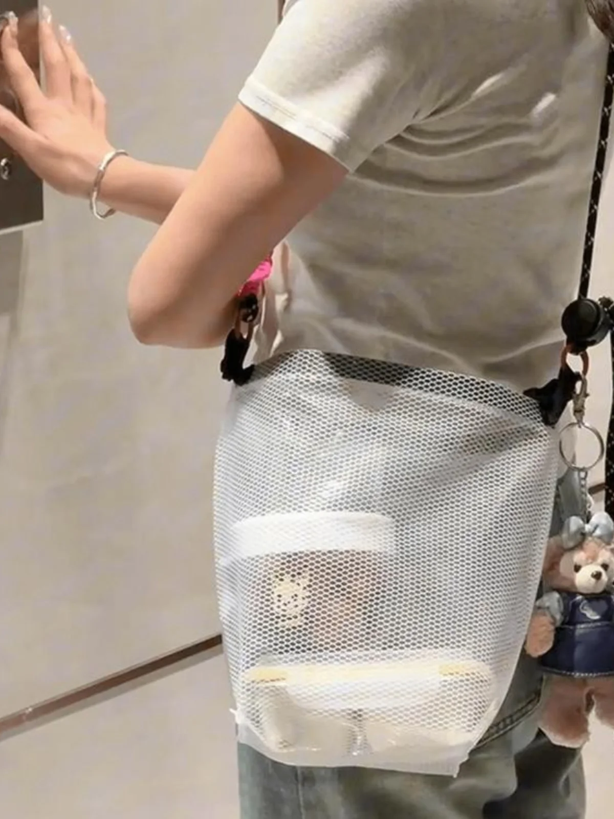 حقيبة خفيفة الوزن مقاومة للماء من البولي فينيل كلوريد للسباحة والرياضات الخارجية، حقيبة كتف للجنسين لتخزين ملابس السباحة للطلاب