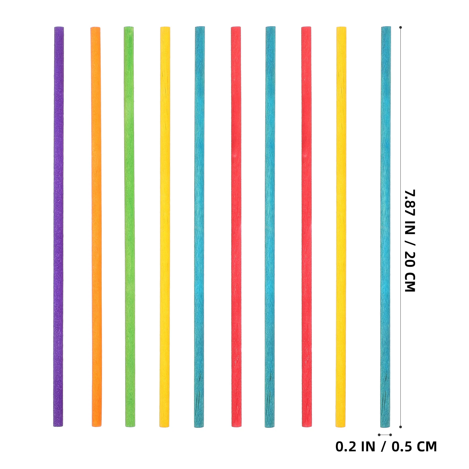 Zestaw 50 drewnianych pałeczek rytmicznych, kolorowe instrumenty muzyczne dla dzieci, początkujących, bezpieczne zaokrąglone krawędzie, do zabawy wewnątrz i na zewnątrz, na urodziny.