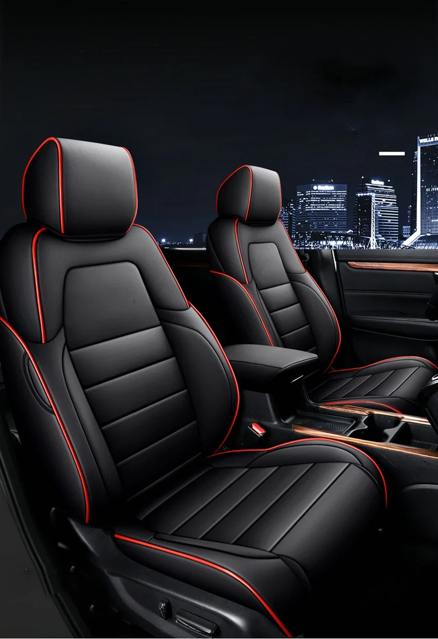 Maßgefertigte Autositzbezüge für Honda CRV 2017 2018 2019 2020 2021 CR-V PU-Leder Kissen Autositz-Schutzbezüge – Detail 13
