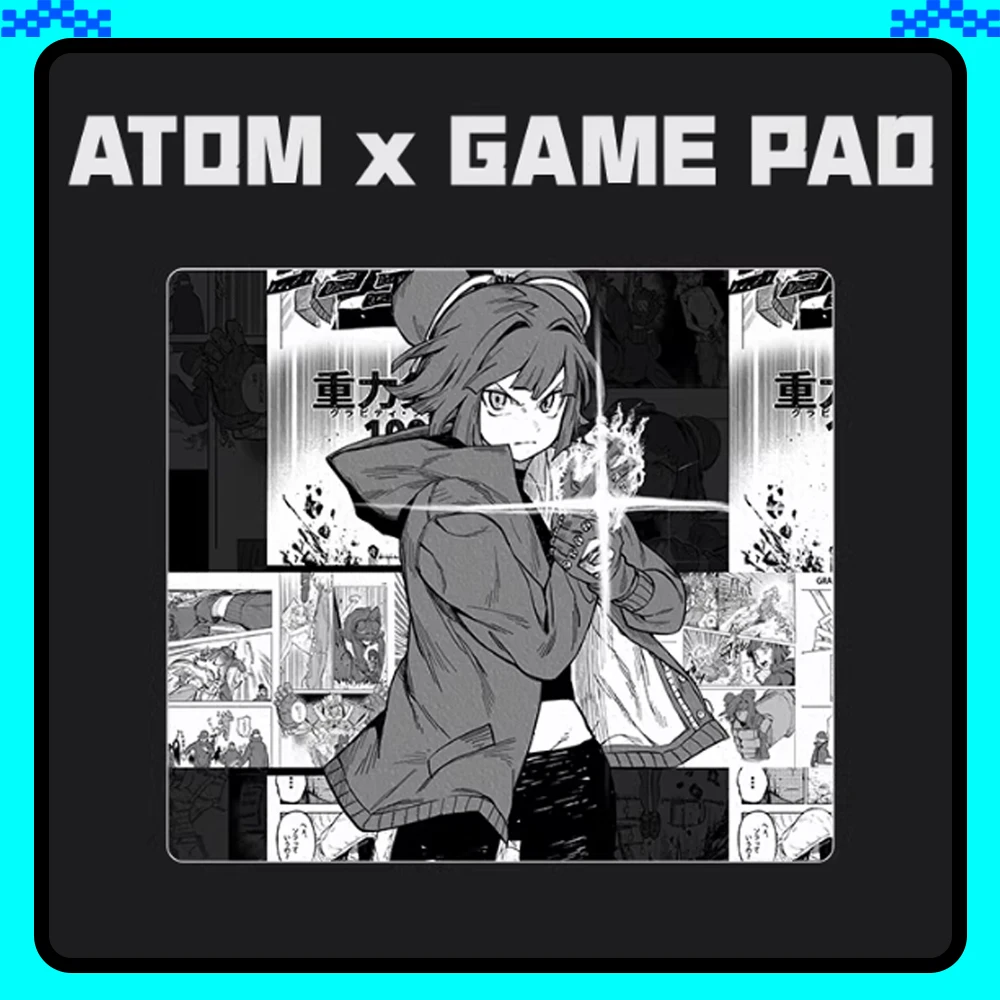 

ATOM Resin Gaming Mousepad FPS Speed and Control Mouse Pad Skidproof Waterproof For CSGO APEX Valorant Pc Accessories Gifts