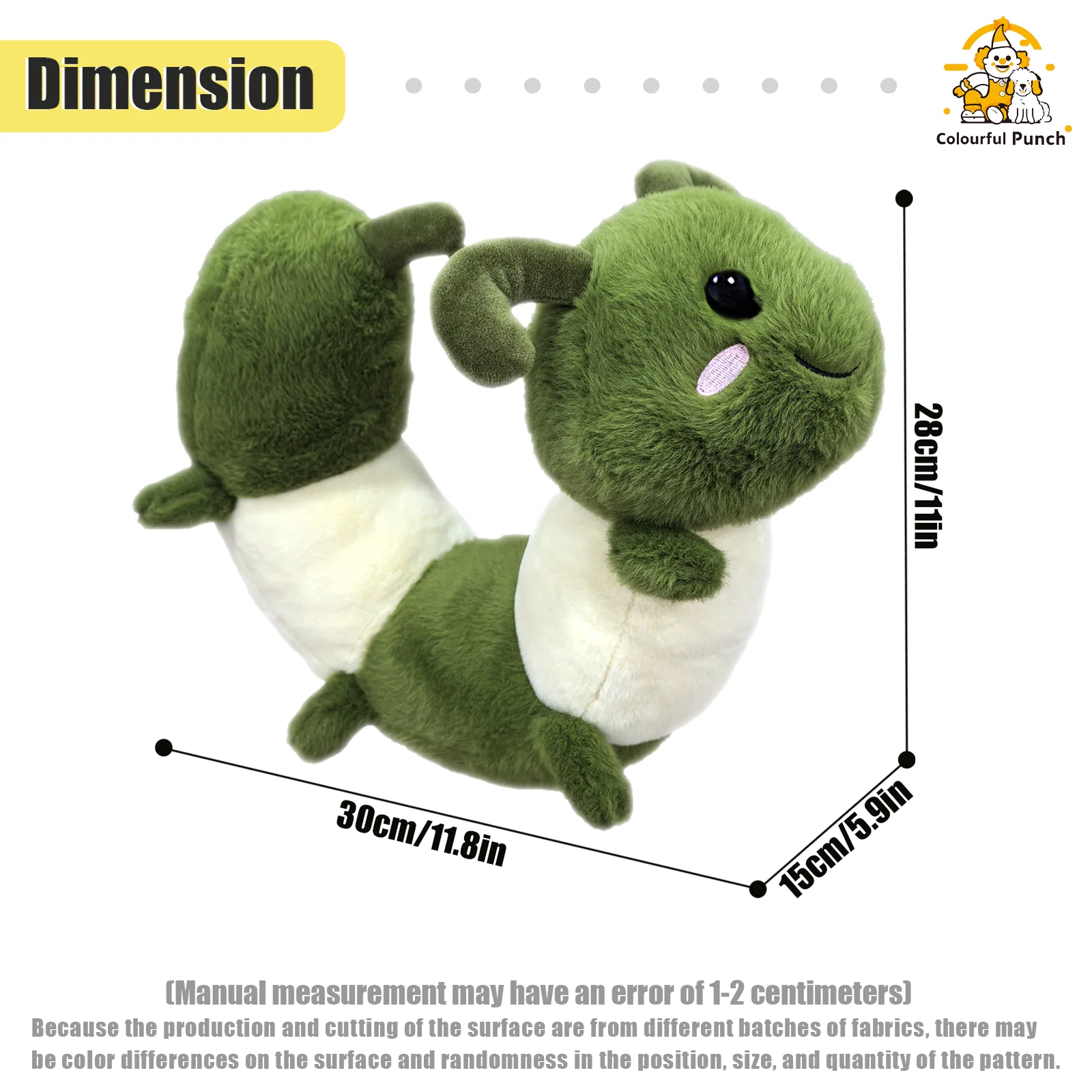 Peluche con protezione per il collo Caterpillar, giocattolo compagno interattivo per bambini piccoli e neonati