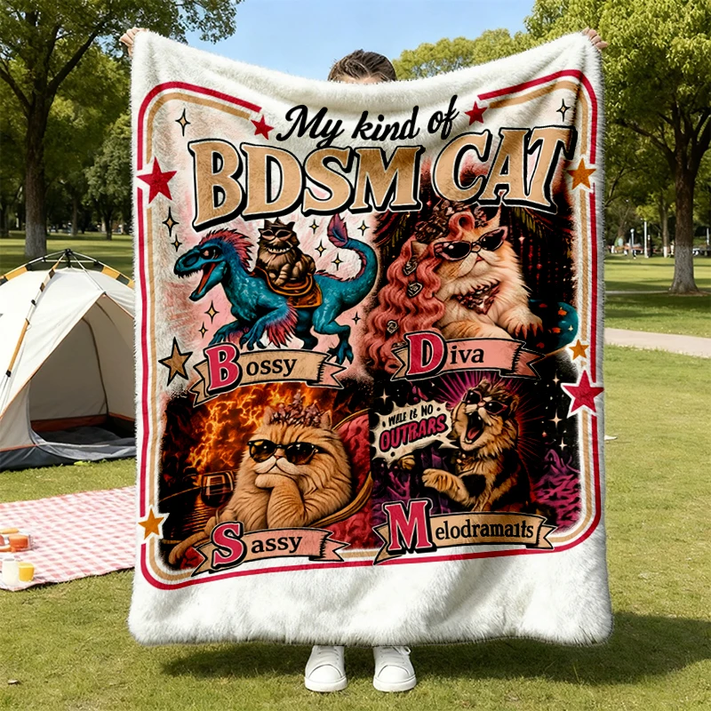Yeah I'm Into BDSM Flannel Blanket, Princess Donut Samantha Mongo Flannel Throw, Dungeon Crawler Carl Cozy Blanket for D