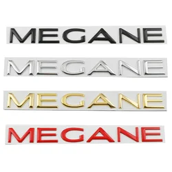 3D Metal Car Rear Trunk Letters Words Logo Badge Emblem Decals Sticker For Renault MEGANE 1 2 3 4 MK1 MK2 MK3 MK4 RS Accessories