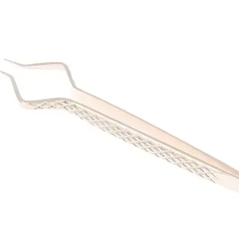 Pinzette antistatiche in acciaio inossidabile Pinzette per sopracciglia a ventaglio per ciglia dritte curve in oro ad alta precisione Strumento per trucco per nail art