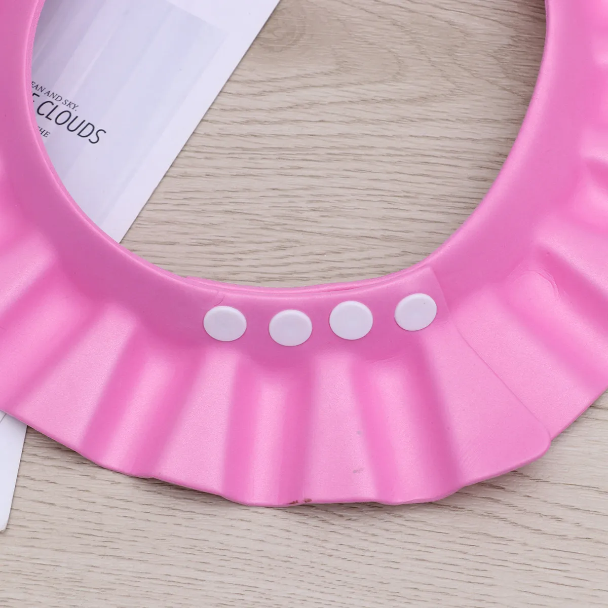 

Baby Adjustable Shampoo Shower Cap Pink Protective Bath Hair Wash Shield Adjustable Fit for Infant Kids 3 Months to 6 Years Baby