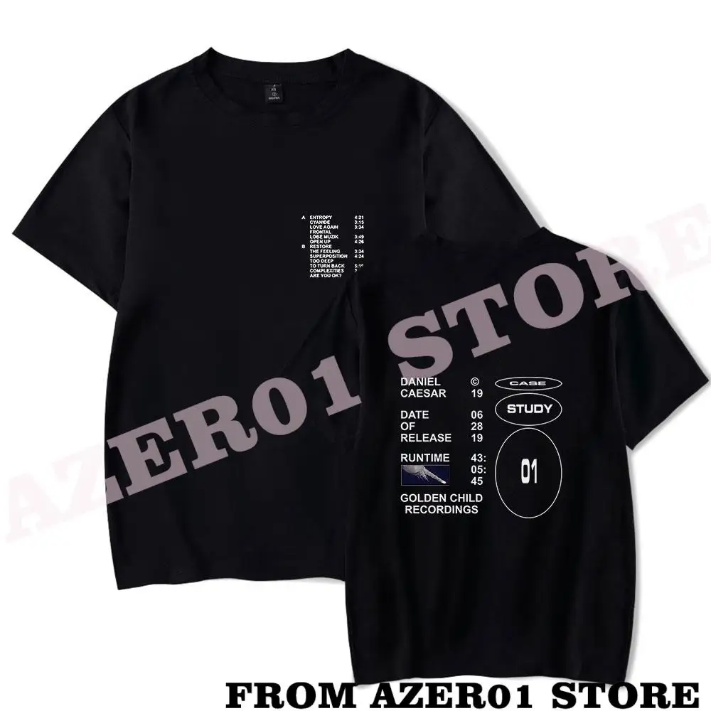 Daniel Caesar Merch T-shirt Print Summer Men/Women Streetwear Tshirt Shirt Short Sleeve New Logo DanielCaesar Tee