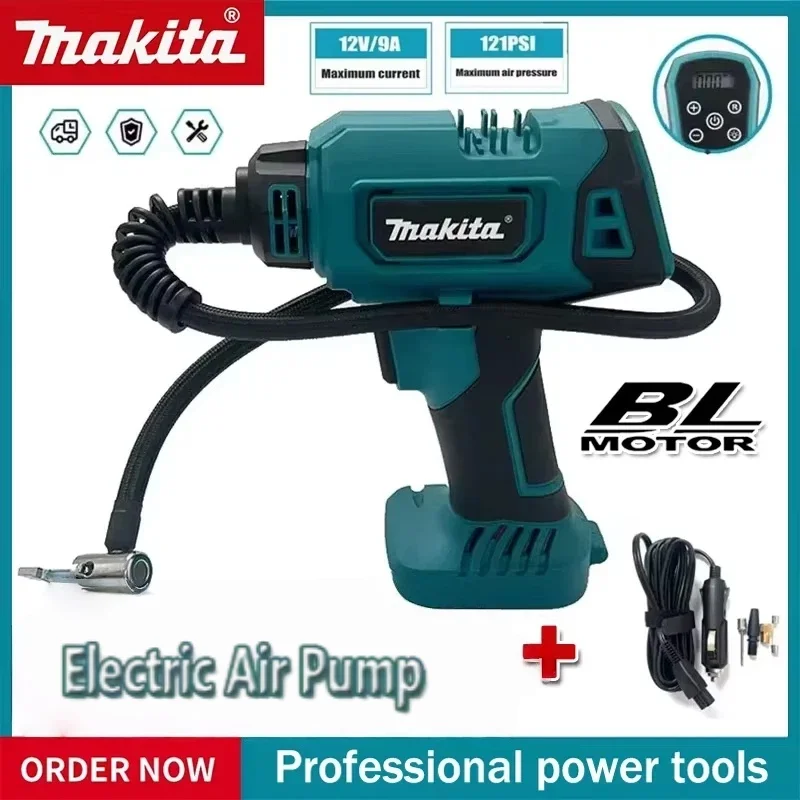 

Makita Automatic Cordless Inflator Electric Air Pump Car Tire Handheld Air Compressor Car mounted air compressor