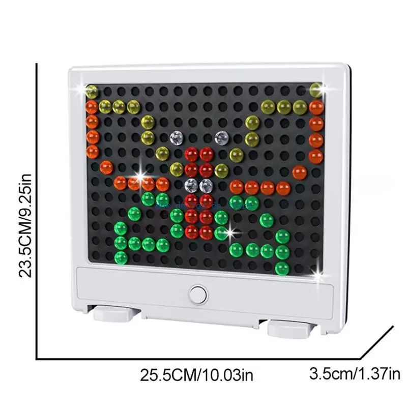 19QF Colorful Mushroom Nails LED DIY Early Educational Puzzle Game