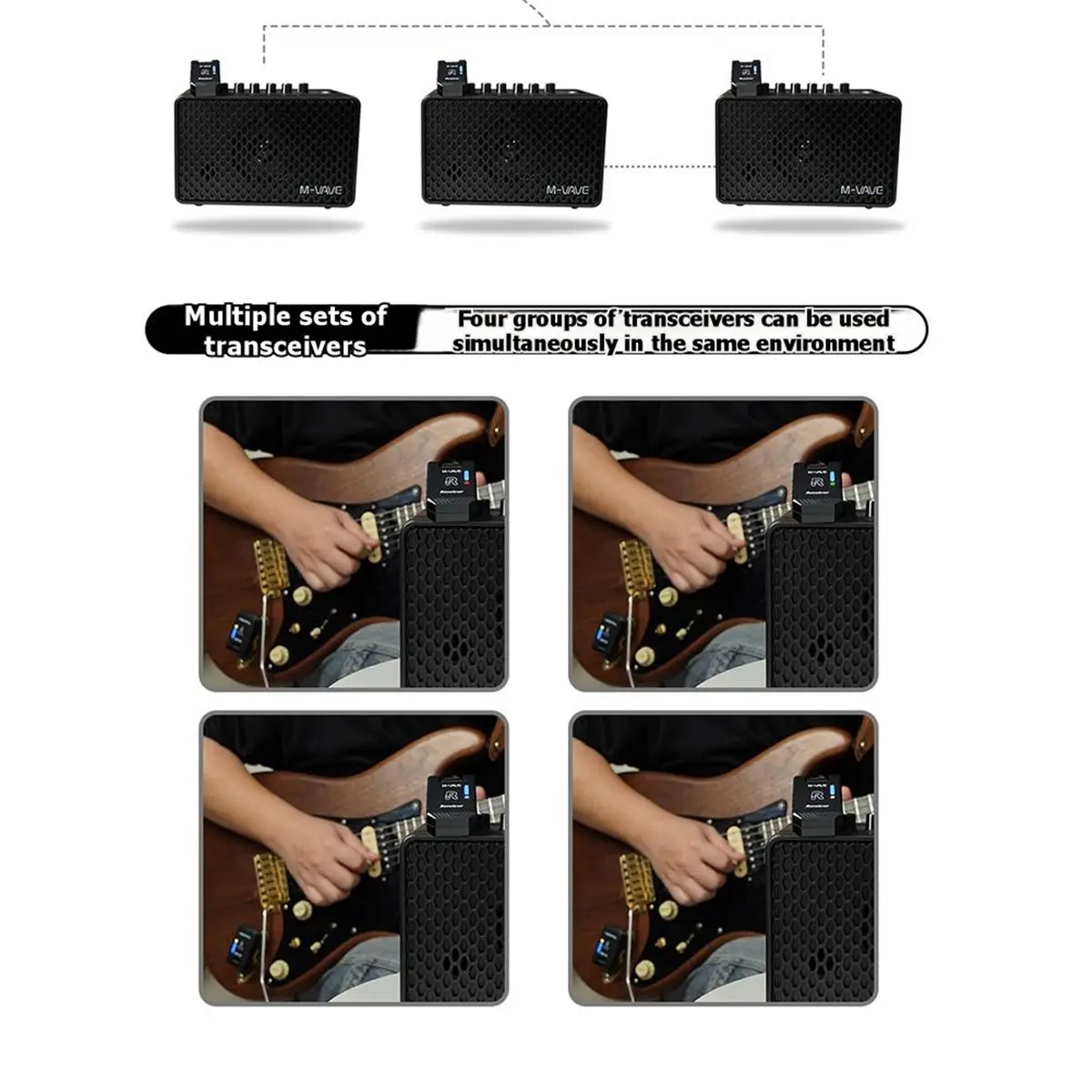 

DTC5 SWS13 5.8GHz Wireless Guitar System Transmitter Receiver Electric Guitar Audio Transceiver