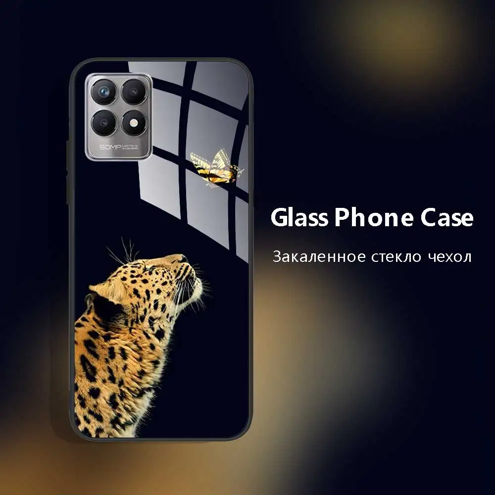 For Realme 8 Pro Tempered Glass Phone Case For OPPO Realme 8i 9i 5 6 7 8 Pro Realme8 5G 9 Pro+ Realme9 pro plus Case Cover Coque