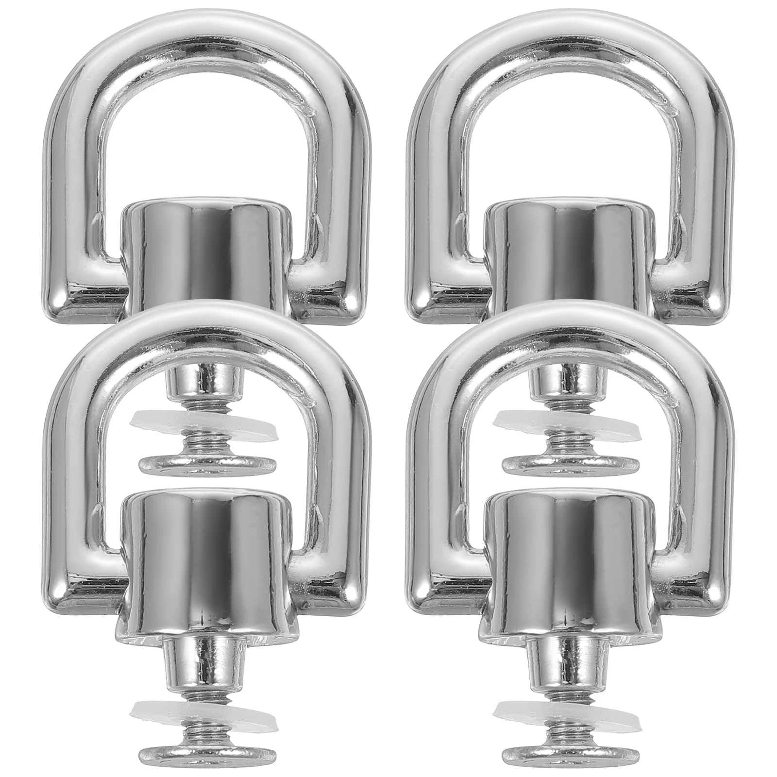 

4Pcs Rotatable Metal D Rings Rivet Studs High Quality Buckles for Craft Bags Belts Handbag Hardware Accessories