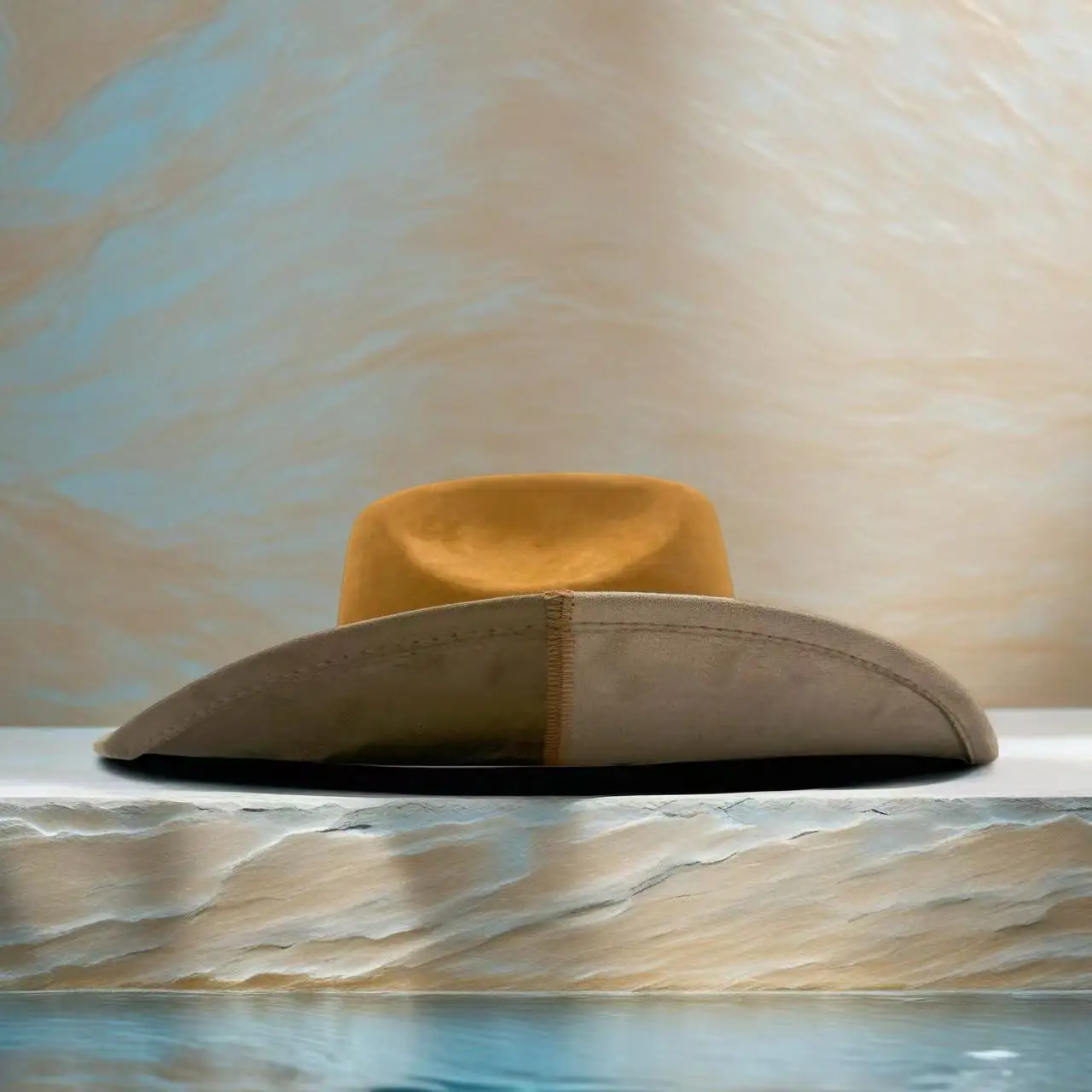 HongLuan Brokatowy Kapelusz Kostiumowy dla Dorosłych i Kapelusze Kowbojskie z Cyrkoniami dla Kobiet, Akcesoria do Cosplay Kowbojki i Kapelusz Kowbojski