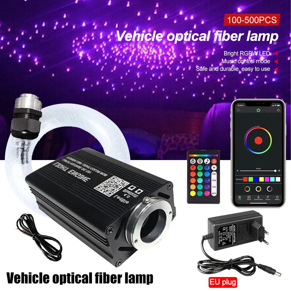 

16W Fiber Optic Star Ceiling Lights APP Control Fashion Atmosphere Ceiling Roof Car Star for Car Home Party